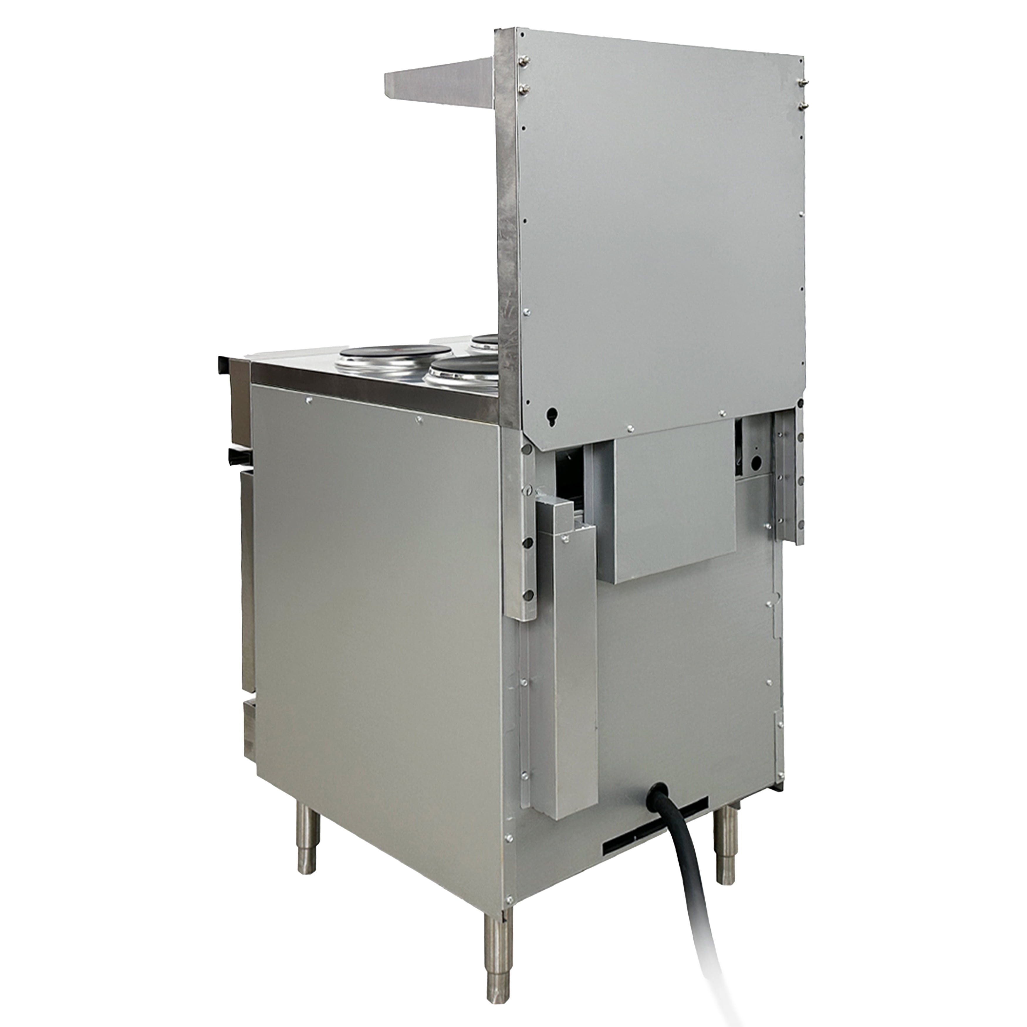 24in. 4 Burner Electric Range Standard Oven Sealed Element 208V/60Hz, Heavy Duty Electric Hot Plate Oven, NSF