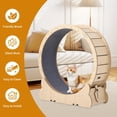 thumbnail image 2 of QinaQin Rueda de ejercicio para gato de 35.4 pulgadas, caminadora silenciosa con sistema de bloqueo y alfombra desmontable, ideal para caminar, correr y entrenar, 2 of 7