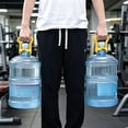 thumbnail image 5 of 5 Gallon Water Bottle Handle,Single Or Two Person Lift,Heavy-Duty Water Jug Holder,Ergonomic Grip for Easy Carrying,Dual-Mode Design,Labor-saving,Fits Standard 5-Gallon Jugs(5.7x5.3")(Yellow), 5 of 7