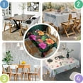 thumbnail image 4 of Pioneer Flower Floral Print Pattern Rectangle Tablecloth 60"x84",Waterproof Polyester Rectangle Table Cloth, Wipeable Spillproof Polyester Tablecloth for Dining, Camping, Indoor and Outdoor, 4 of 5