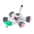 thumbnail image 2 of nookums paci-plushies buddies - cow pacifier holder - adapts to name brand pacifiers, suitable for all ages, plush toy includes detachable pacifier, 2 of 3