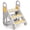 Folding three-step stool USA Yellow HDPE (can be converted to two-step and three-step) Model: LZW2023-601, variant on COZONY Toddler Step Stool for Bathroom Sink, Kids Standing Tower with Safety Handles, Non Slip 3 Step Stool for Kitchen Toilet,Yellow