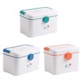 thumbnail image 1 of CSChome Boîte de Rangement pour Pilules Boîte de Rangement Portable avec Poignée Grande Capacité Double Couche avec Serrure, 1 of 7