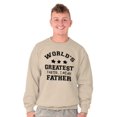 thumbnail image 5 of Worlds Greatest Farter Father Funny Men's Crewneck Sweatshirt Brisco Brands 2X, 5 of 5