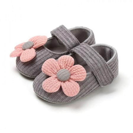 

SweetCandy Autumn Baby Girl Anti-Slip Casual Walking Shoes Flower Sneakers Soft Soled First Walkers