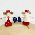 thumbnail image 3 of Harpi Graduation Decorations Class of 2024, Wool Cute Mouse Mouse Poodle Teacher Dr. Mouse Ornament Bag Pendant Clearance Under $10.00, 3 of 5