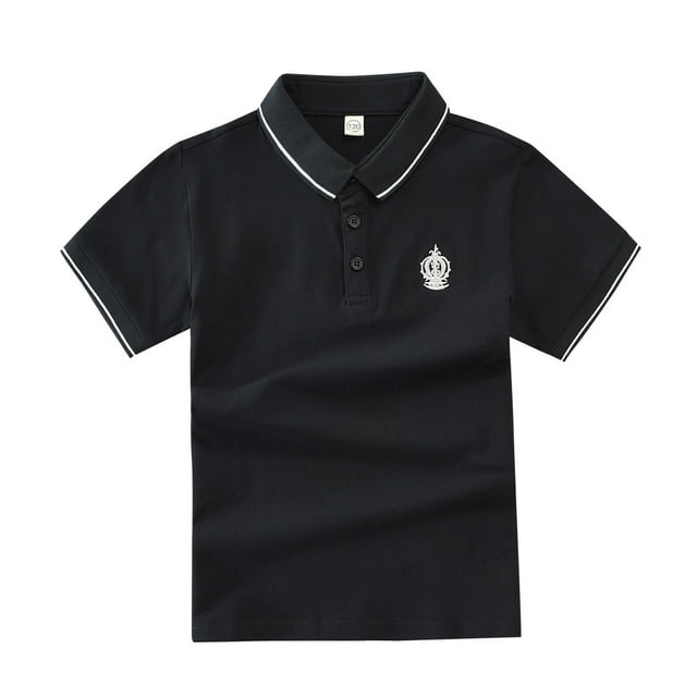 REDARER Polo à Manches Courtes pour Garçons et Tout-Petits Uniforme Scolaire