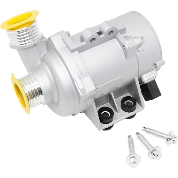 AIP Electronics Complete Premium Electric Water Pump with Bolt Kit and New Connector Compatible with 2006-2012 BMW 325i 330i 328i 525i 530i X3 X5 Z4 11517563183 11517586925 OEM Fit WP169
