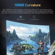 HKC CG321QKS 31.5 VA Gaming Monitor WQHD 2560×1440 275Hz 1ms MPRT HDR10 90% DCI-P3 Adjustable Tilt DP+HDMI 2.0