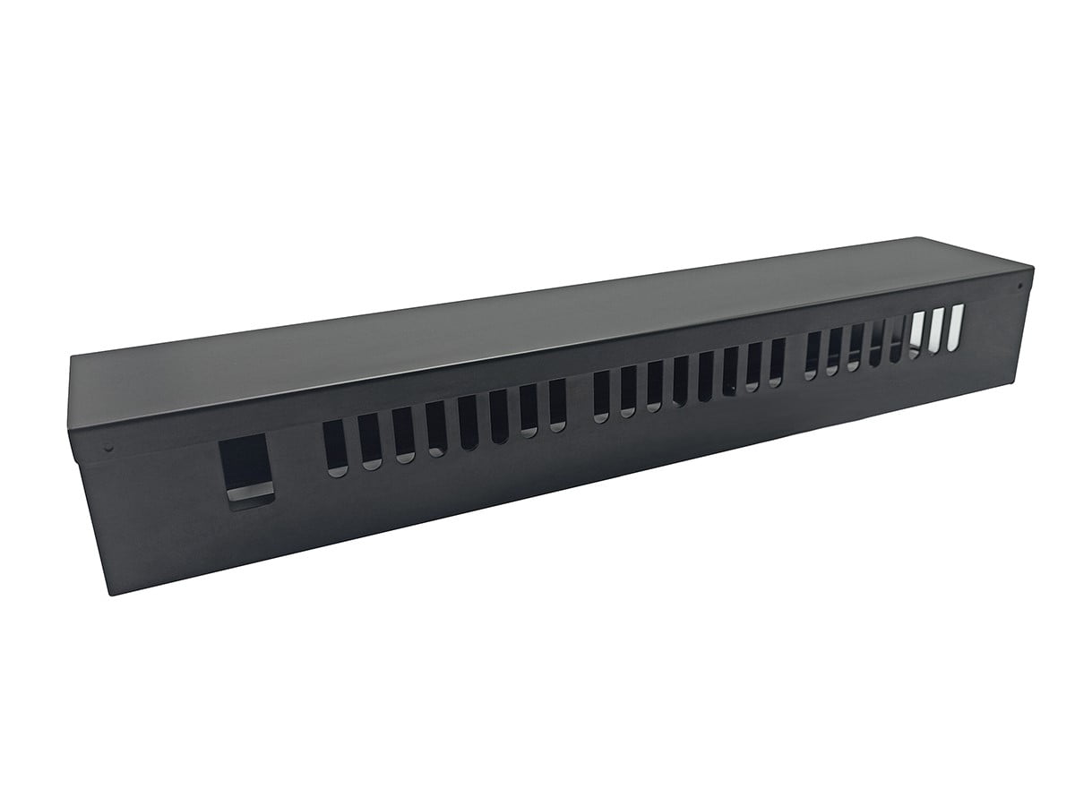 Monoprice 2U 19in Metal Rackmount Cable Management Panel, Protects Cables, Promotes Good Airflow, Easy Grouping of Cables, Cable Organization