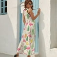 thumbnail image 7 of Flamingo Pattern Art Sleeveless Dress Women's Summer Suit Dresses for Women 2025 Luxury Party Dress, 7 of 7