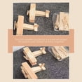 thumbnail image 2 of Miangastore Wooden Assembly Toy Khaki Hand-Eye Coordination Training 1Set, 2 of 9