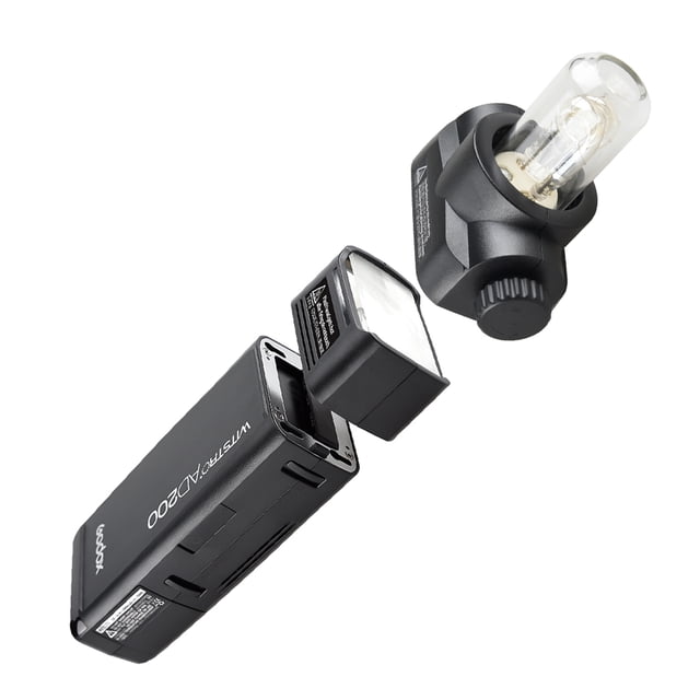 Lámpara de flash Flash de bolsillo Godox AD200 mini portátil TTL Speedlite con 2 cabezas de luz GN52 GN60 1 / 8000s HSS Built-in 2.4G sistema X 200W de potencia fuerte para Nikon Sony Canon EOS Cámara Godox Lámpara flash