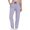 Purple, variant on Women's Pants Zip Pocket Running Fitness Leggings with Elastic Outdoor Black Womens Trousers L