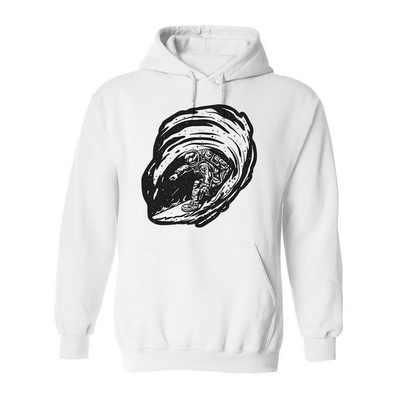 Astronaut Surfer On A Wave Hoodie Men -Image by Shutterstock, Male x-Large