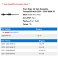 thumbnail image 2 of Front Right CV Axle Assembly - Compatible with 2000 - 2006 BMW X5 2001 2002 2003 2004 2005, 2 of 2