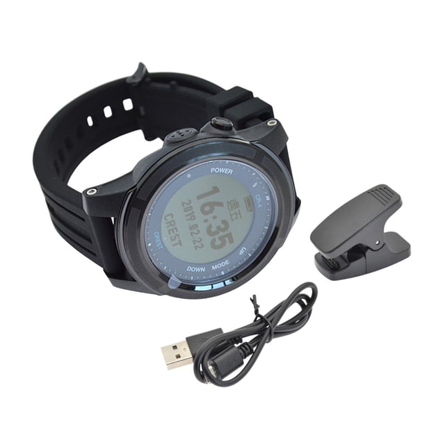 Buceo en la computadora Reloj de bienvenida de pulsera multifuncional submarina Negro