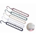thumbnail image 4 of Nine Hole Magic Hanger Space Saver Hanger Organizer Smart Closet Space Saver, 5-Piece Hanger Organizer Set, 4 of 4