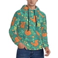 thumbnail image 2 of Lsque Fall Forest Squirrel Pattern Casual Men's Hoodie,Hooded Sweatshirt with Kangaroo Pocket,Pullover Hoodie-Small, 2 of 7