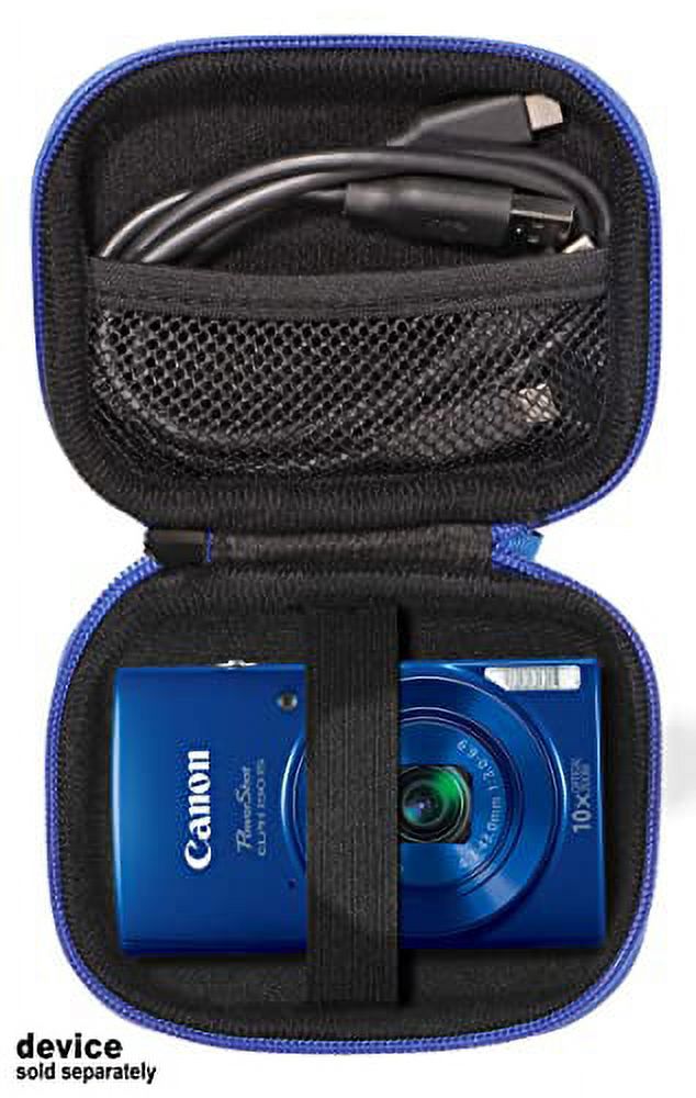 WGear Digital Camera Case for Sony W800/S, DSCW830; Canon PowerShot ELPH180, ELPH 190, ELPH 350 HS, ELPH 310 HS, ELPH 360; Kodak PIXPRO Friendly Zoom FZ43, FZ53-BL;COOLPIX L32 (Blue) WG012260 - image 3 of 5