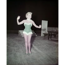 Betty Grable In Showgirl Costume Full Length Candid 24X36 Classic Hollywood Poster