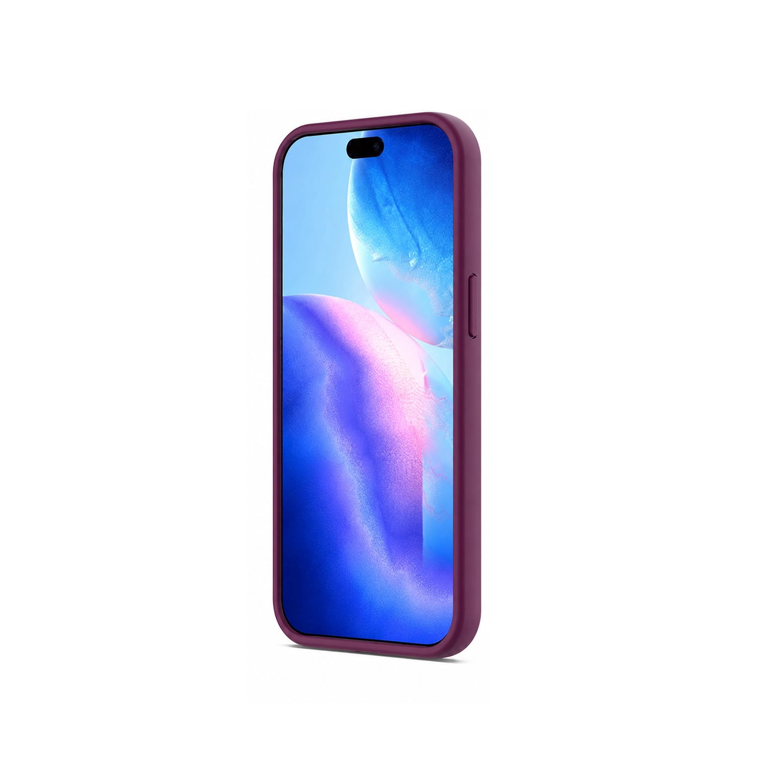 Shockproof Silicone Protective Case for iPhone 17 Pro Max with MagSafe Charging - Maroon