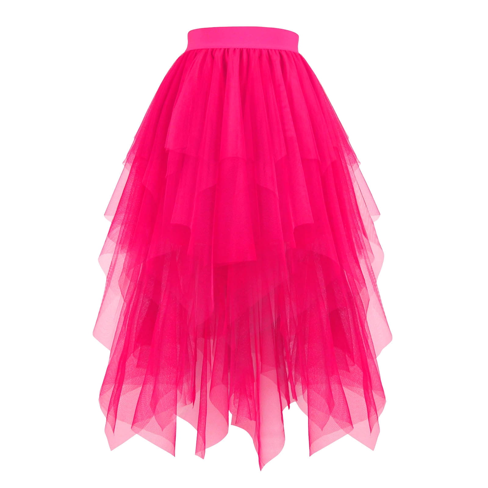 Zunfeo Tulle Skirt for Women Lace Mesh Long Tutu Skirt