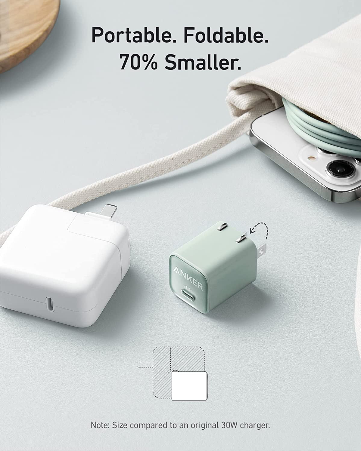 Anker 3点セットSelect 4 Go、A30i 、511 Charger Anker 511 Charger (Nano 3) USB C GaN Charger 30W Fast