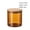D, variant on Ribbed Glass Jar with Bamboo Lid - Elegant Storage Solution