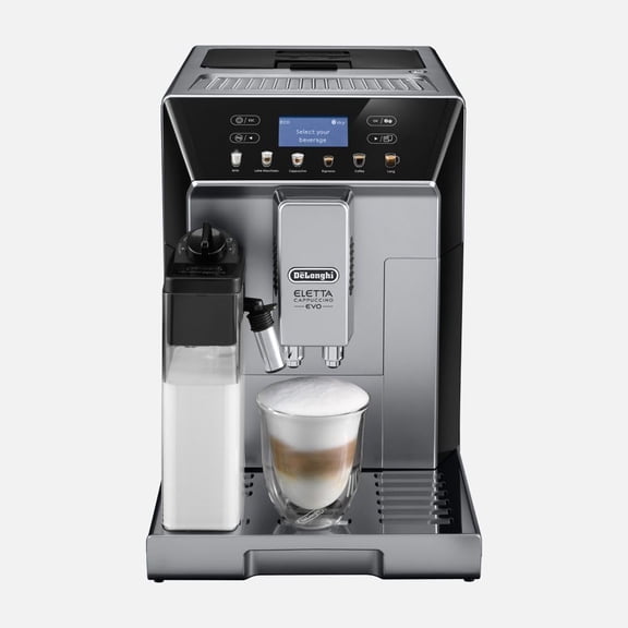 Restored De'Longhi ECAM46860S Eletta Evo Fully Automatic Espresso Cappuccino Coffee Maker with One Touch Latte Crema System