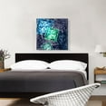 thumbnail image 2 of ARTCANVAS Dark Blue Purple Green Princess Cut Diamond Jewel Canvas Art Print - Size: 26" x 26" (1.50" Deep), 2 of 9