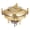 Gold, variant on ToppiJoy 4PCS Round Chafing Dishes, Chafing Dishes Set with Lids, Chafers and Buffet Warmers Sets for Parties (Bronze)