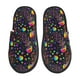 thumbnail image 1 of Fotbe Rainbow Jellyfishes Pantuflas Peludas para Mujer con Estampado, Zapatillas de Peluche, Zapatos de Invierno para Casa, Uso Interior y Exterior-Large, 1 of 8