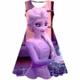 thumbnail image 1 of Vestido de Frozen de Disney para niñas, disfraces de dibujos animados, vestido de Frozen para niños, serie de Disney de verano, vestidos para niños, regalos de fiesta de cumpleaños, faldas 4T Gao Jinjia LED, 1 of 2