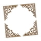 thumbnail image 3 of 4 piezas de calcomanías de esquina talladas de madera para decoración de esquinas, apliques de superposición de esquinas talladas 12 x 12 cm, 3 of 9