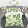 thumbnail image 2 of Designart 'Tropical Palm Leaves II' Mid-Century Modern Duvet Cover Set, 2 of 4