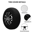 thumbnail image 4 of Easygdp Sea Turtles Automobile Tire Dust Cover, 14-17in Spare Tire Cover Universal Fit for Trailer, Car, Truck, SUV, Jeep - 16 inch, 4 of 9