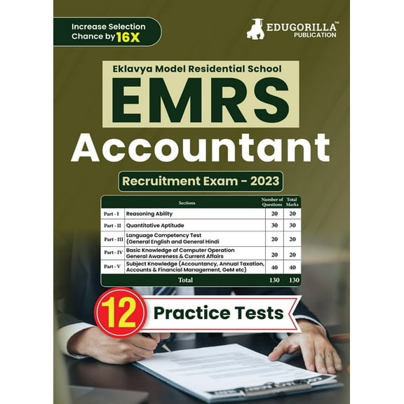 EMRS Accountant Exam Book 2023 (English Edition) - Eklavya Model Residential School - 12 Practice Tests (1500  Solved Qu, (Paperback)
