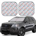 thumbnail image 1 of Balery Nautical And Pirate Owls Parasol para parabrisas de coche de 2 piezas | Parasol plegable para parabrisas delantero de coche para la mayoría de sedanes-Large, 1 of 6
