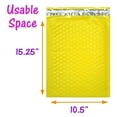 thumbnail image 5 of 30 Pack 4x8, 6x10", 8x12, 10x15 Inch Hot Pink, Yellow, Purple Assorted Combo Padded Colored Bubble Mailers, Self Seal Mailing Shipping Envelope Bags, 5 of 8