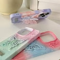 thumbnail image 2 of for iPhone Case,Cute Skin Touch Gradient 3D Butterfly Kickstand Shockproof Phone Case (Green,iPhone 13 Pro Max), 2 of 5