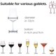 thumbnail image 4 of Soporte de vidrio para vino colgante, soporte de vidrio de vino de metal debajo de la instalación del gabinete Afortunado Sencillez, 4 of 5