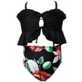 thumbnail image 3 of Traje De Baño Familiar A Juego Con Estampado De Hojas, Bikini De Playa, Traje De Baño Cómodo Transpirable Para Padres E Hijos Moyic OD016859-07, 3 of 6