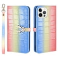 thumbnail image 1 of Funda con estampado de alce para iPhone 13 Pro Max con tarjetero, cordón, piel sintética, función billetera y protección contra caídas en las esquinas., 1 of 5