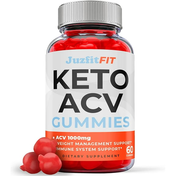 (1 Pack) Juzfit Keto ACV Gummies - Supplement for Weight Loss - Energy & Focus Boosting Dietary Supplements for Weight Management & Metabolism - Fat Burn - 60 Gummies