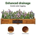 thumbnail image 5 of vidaXL Brown Solid Acacia Wood Planter Boxes with Raised Garden Bed, 5 of 7