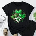 thumbnail image 2 of Lovzfmll Women's St. Patrick‘s Day Print Pullover, Short Sleeve Casual Round Neck Top, Festive Soft Tee, 2 of 5