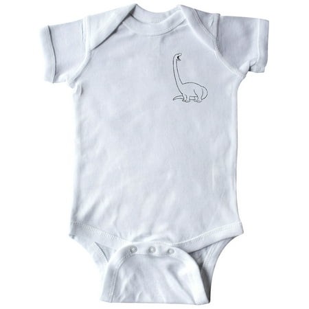 

Inktastic Pocket Dino Roaring Brontosaurus Gift Baby Boy or Baby Girl Bodysuit