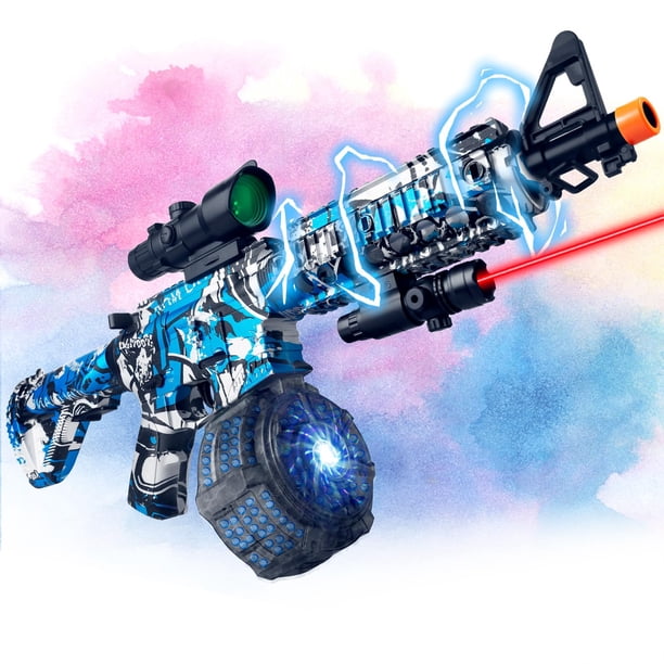 Lanzador de gel Splat Blaster GTSHOMO de alta velocidad automático con gafas protectoras