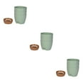 thumbnail image 3 of Macetas biodegradables Matsuzay para jardinería respetuosa con el medio ambiente color verde paquete de 3, 3 of 6